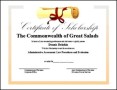 Scholarship Certificate Template PDF Format