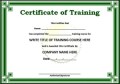 Simple Training Certificate Template