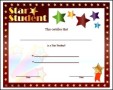 Star Student Certificate Template