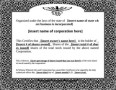 Stock Certificate Template Free