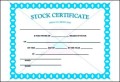 Stock Certificate Template PDF Sample