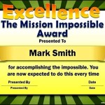 The Mission Impossible Funny Certificate Template