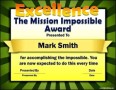 The Mission Impossible Funny Certificate Template