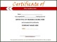 Training Certificate Template Example