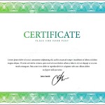 Vector Diploma Certificate Stock
