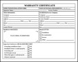 Warranty Certificate Template Pdf