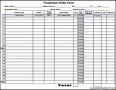 Blank Fundraiser Order Form Template