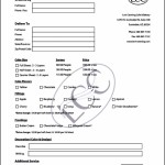 Cake Order Form Template Free