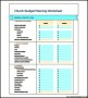 Catholic Church Budget Planning Template