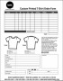 Custom T-Shirt Order Form Template