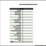 Daily Household Budget Template