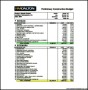 Free Construction Budget Spreadsheet for Mac