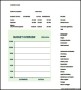 Free Monthly Business Budget Template