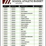 High School Athletic Budget Free Download