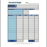Home Budget Template PDF Format Download