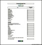 Household Budget Form Example