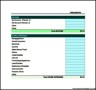 Monthly Buget Template Excel Format