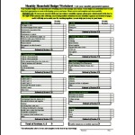 Monthly Household Budget Template Example