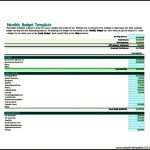 Printable Monthly Budget Template for Mac