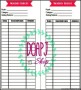 Printable Personal Planner Insert Monthly Budget