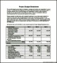 Project Budget Breakdown Sample