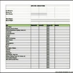 Project Budget Template for Manufacturing Excel Format