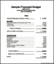 Sample Budget Proposal Download
