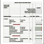 Sample Construction Budget Excel Template