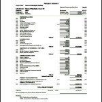 Sample Construction Project Budget Template PDF