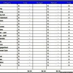 Sample Household Budget Template Printable