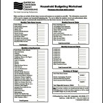 Sample Household Budget Tracker Template PDF Download