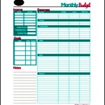 Sample Monthly Budget Template Free Download