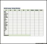 Sample Personal Expense Sheet Template PDF