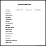 Simple Business Budget Template Word Format Example