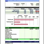 Simple Monthly Budget Report Template