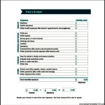 Simple Monthly Budget Template PDF Format