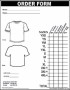 Simple T-Shirt Order Form Template