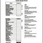 Student Budget Planner Example PDF Download