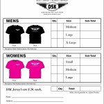 T-Shirt Order Form
