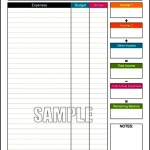 Travel Budget Sheet Instant PDF Download
