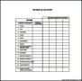 Weekly Family Budget Template Example