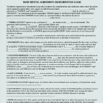 Basic Rental Lease Agreement Form Template