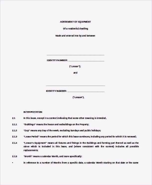 Bounce House Rental Agreement Template