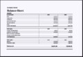 Asset and Liability Report Balance Sheet Template Excel