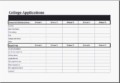 College Comparison Worksheet