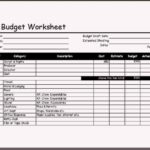 Film Budget Worksheet