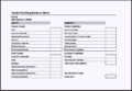 Funds Tracking Balance Sheet Template MS Excel