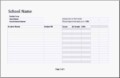 MS Excel Printable Student Grade Book Template