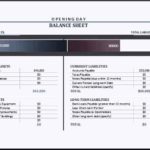 Opening Day Balance Sheet