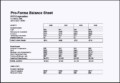 Proforma Balance Sheet Template MS Excel